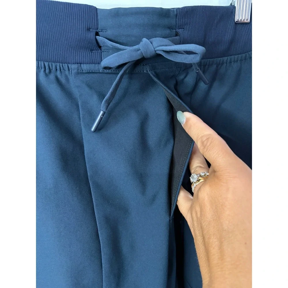 Lululemon ABC Jogger Mens M Tall Navy Blue Tapered Athletic Pants Drawstring